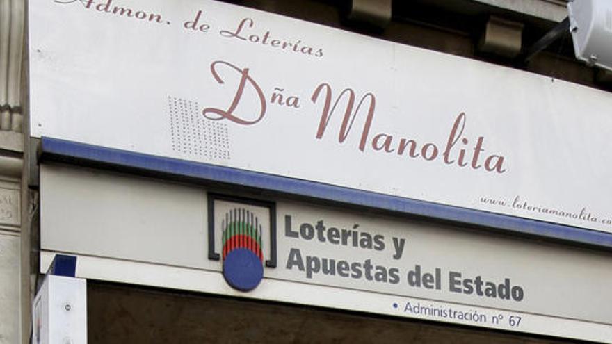 Una foto de archivo de loterías Doña Manolita.