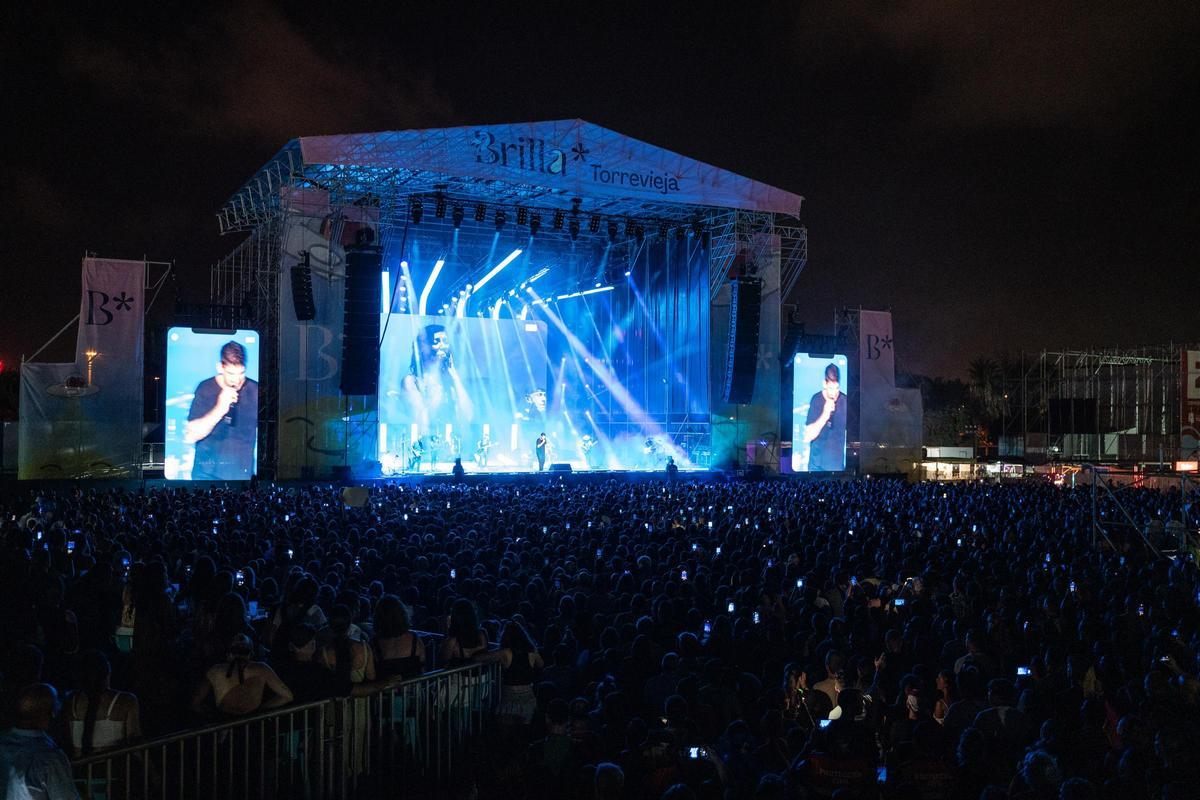 Uno de los conciertos de Brilla Torrevieja