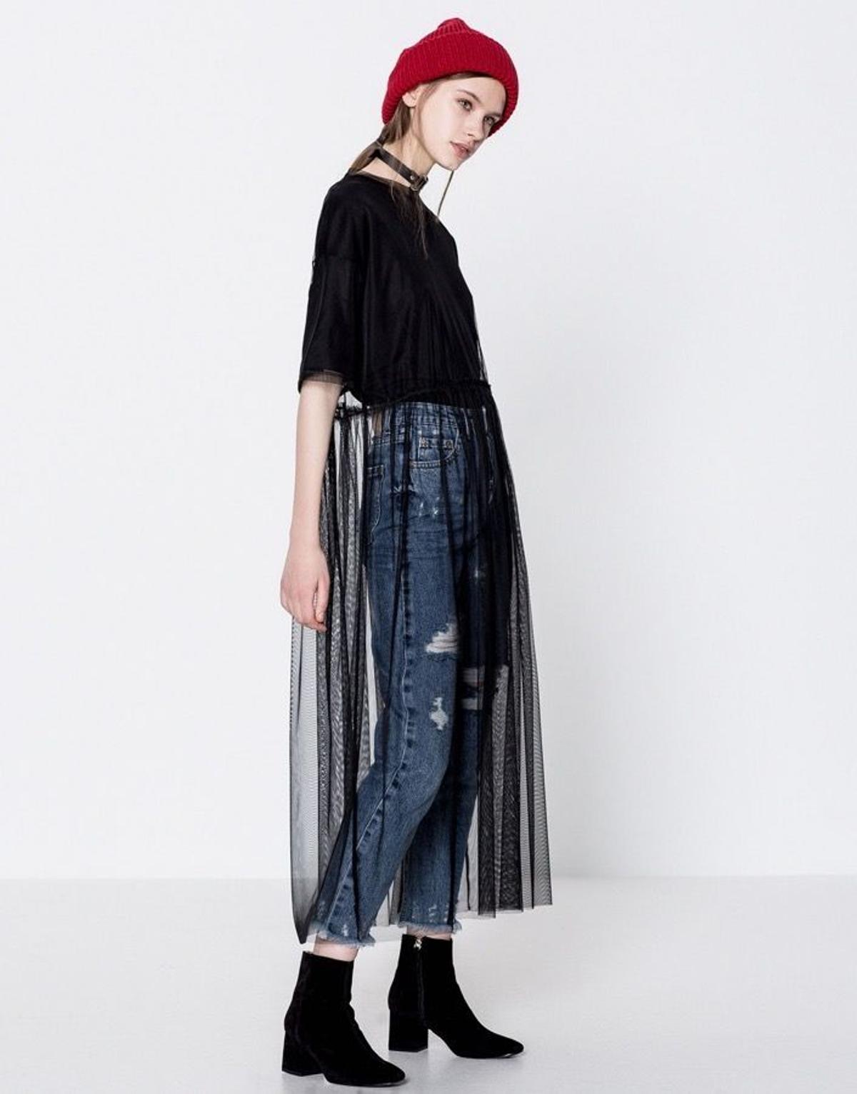 Los vestidos que querrás, vestido en tul de Pull & Bear