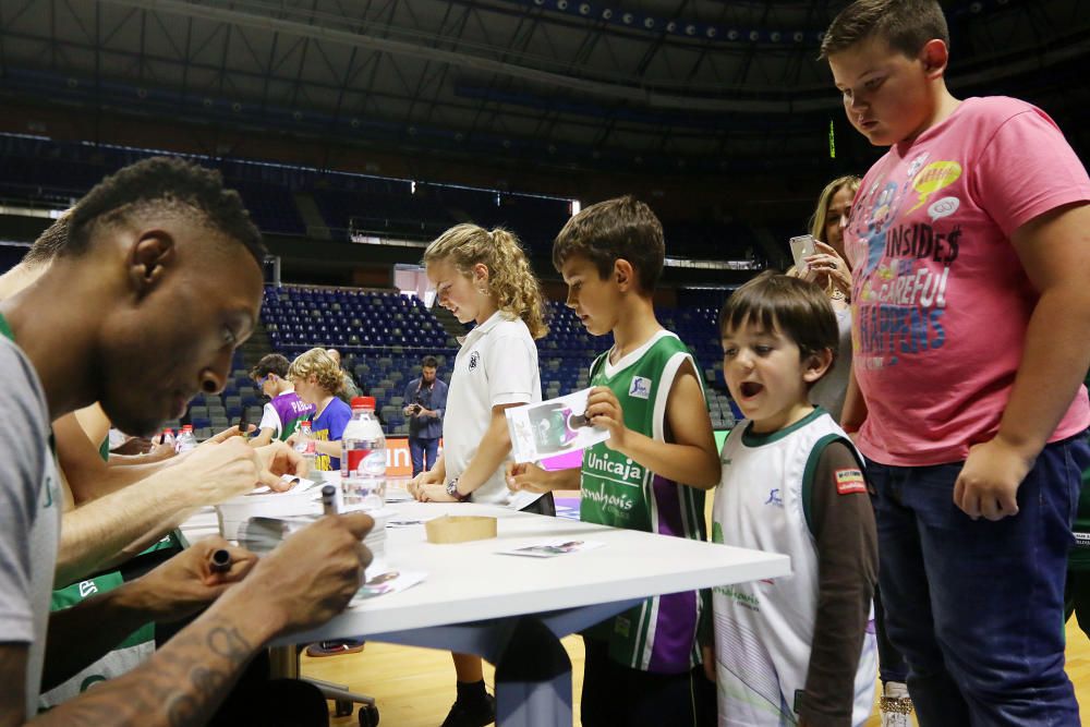 El Unicaja abre su entrenamiento al público