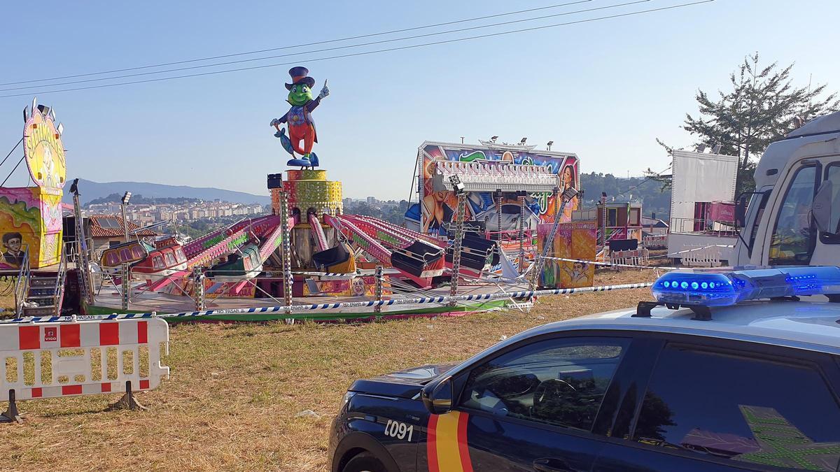 El «saltamontes» que en agosto de 2024 le costó la vida al joven Iván en las fiestas de Matamá.