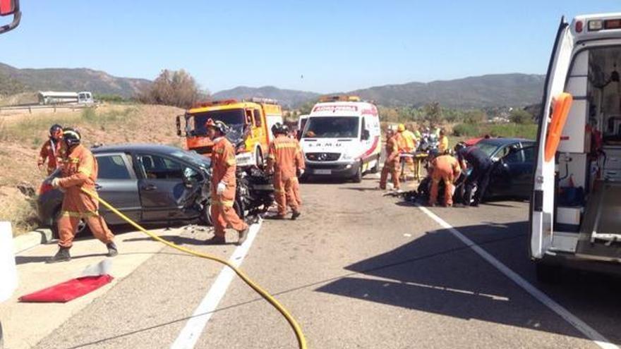 Accidente de tráfico en Chelva