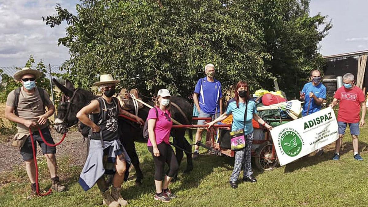 Los participantes en esta iniciativa recorrieron la Sierra de Algairén, de oeste a este. | SERVICIO ESPECIAL