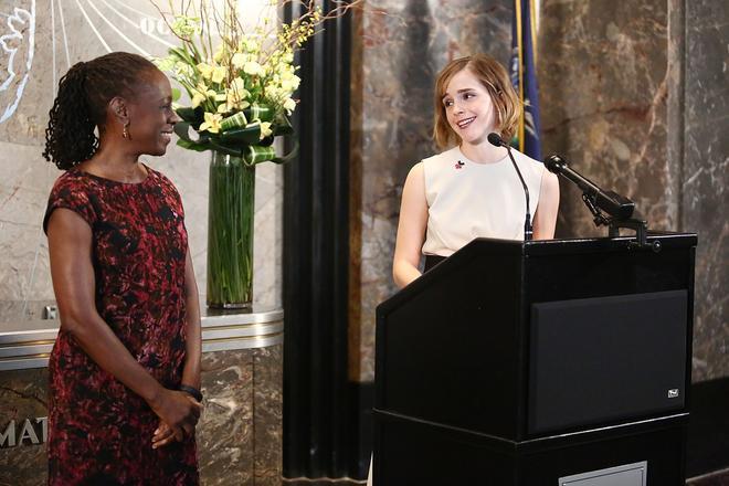 Emma Watson inaugurando la Semana de las Artes HeForShe