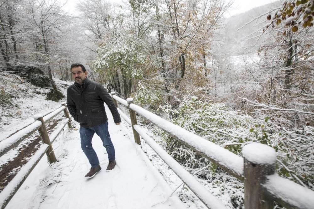 Nieve en el puerto de Ventana