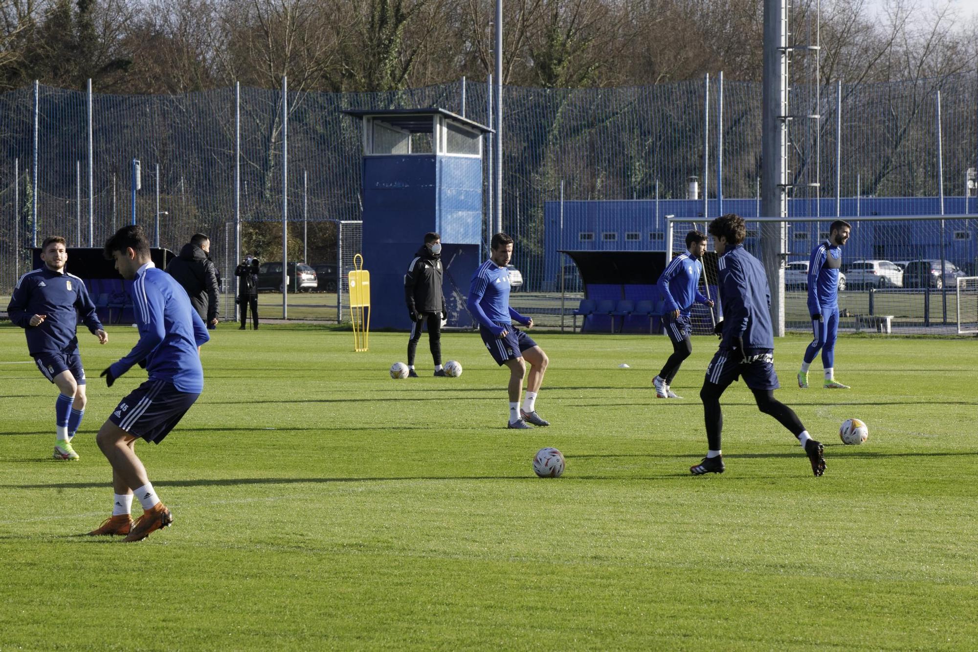 Las imágenes del entrenamiento del Oviedo