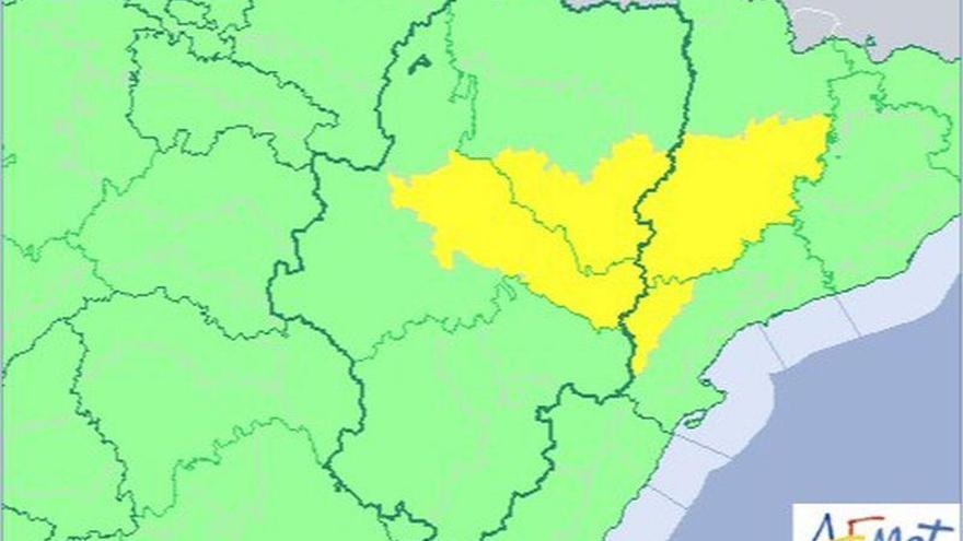 Alerta amarilla por altas temperaturas en el Valle del Ebro y el sur de Huesca