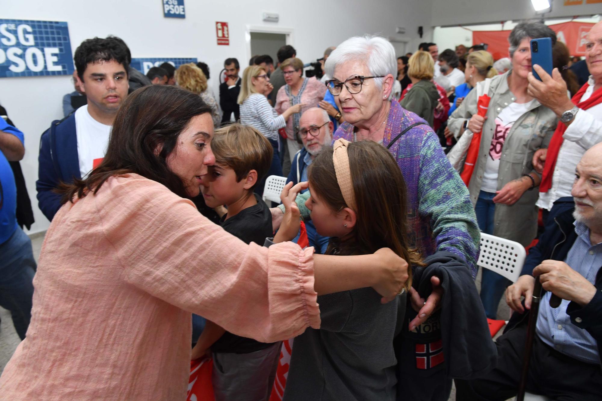 Celebración del PSOE de A Coruña tras las elecciones