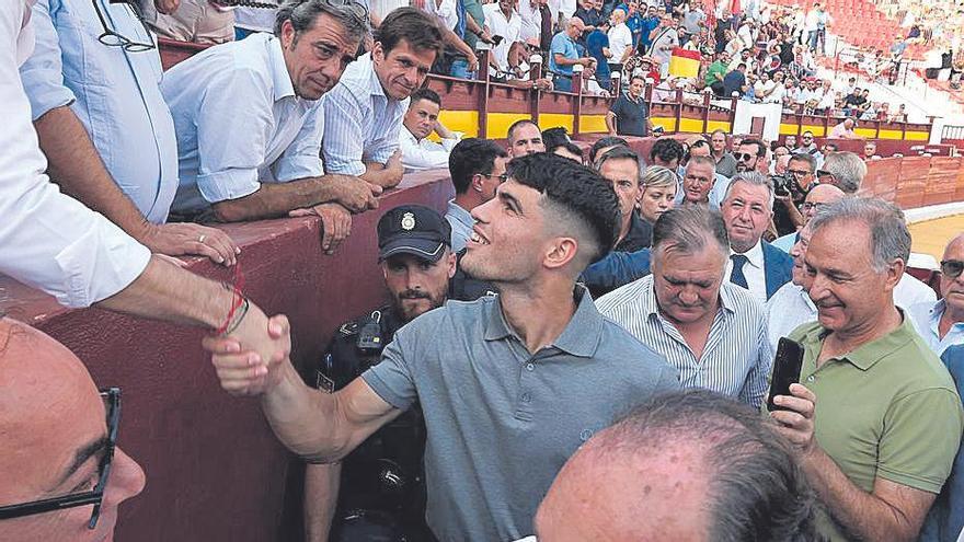 Carlos Alcaraz, en la corrida de toros de Murcia