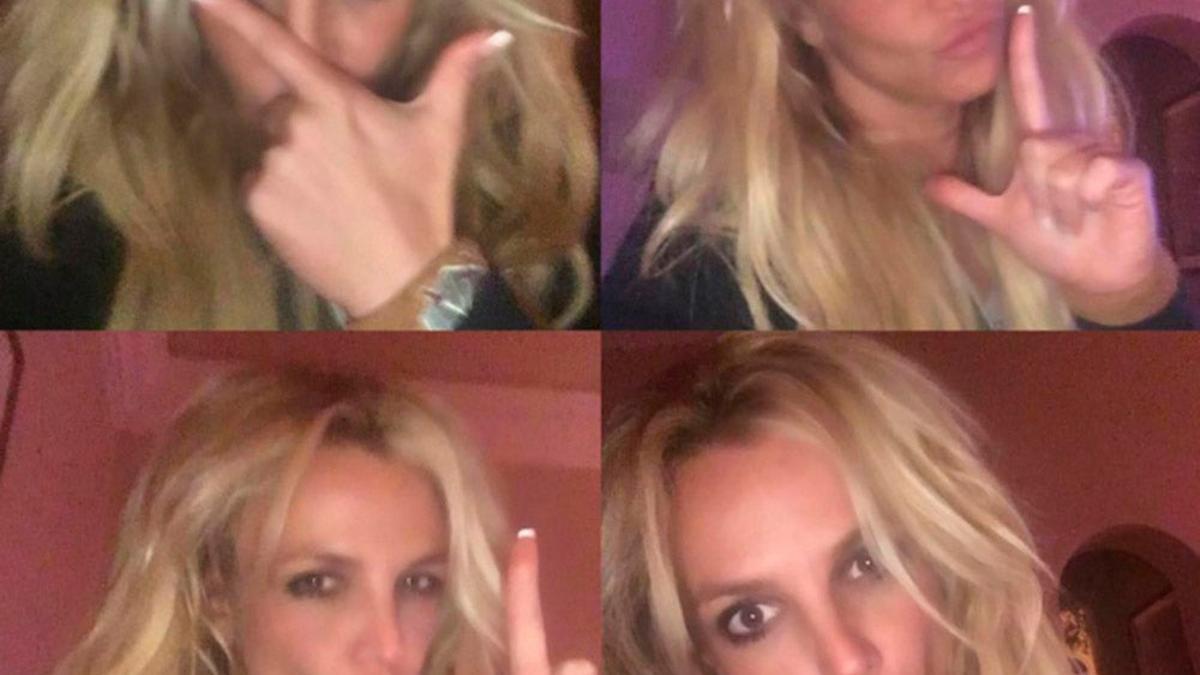 Britney Spears haciendo burlas