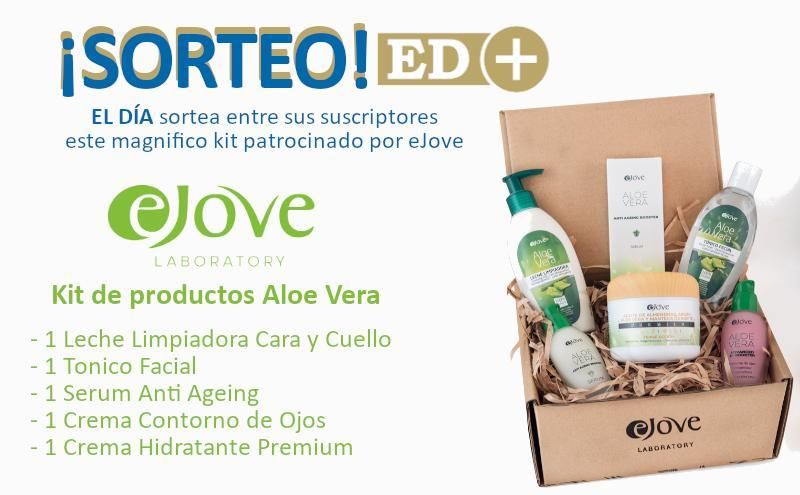 Sorteo de un kit de productos de Aloe Vera de eJove Laboratory