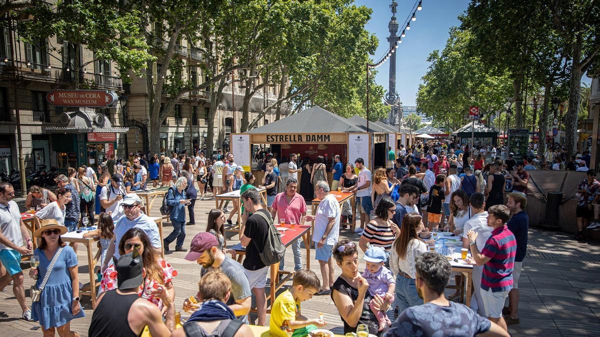 Ambiente del Tast a la Rambla, el año pasado. 