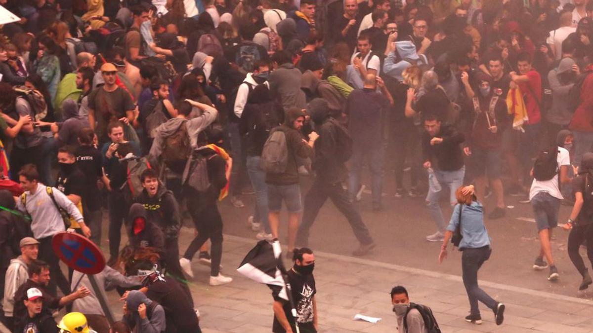 Protesta de Tsunami Democràtic, contra la sentència del procés.