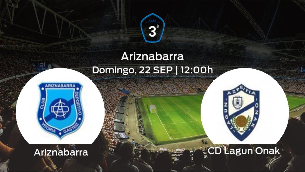 Jornada 6 de la Tercera División: previa del duelo Ariznabarra - Lagun Onak