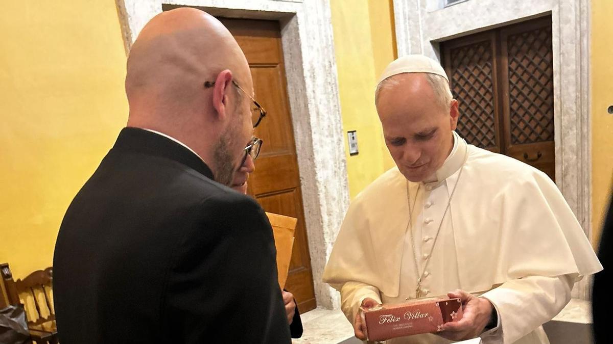 El regalo zamorano que el papa León XIV se lleva al Vaticano.