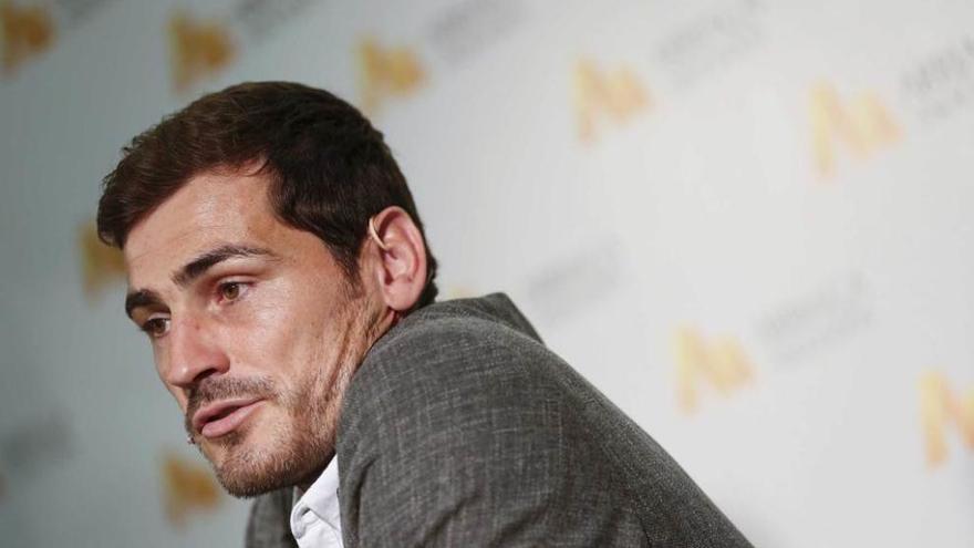 Iker Casillas, ayer, en Madrid.