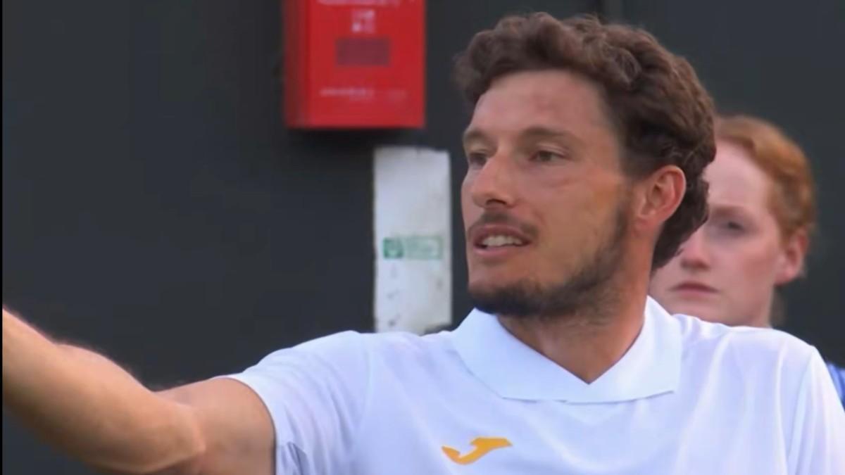 Pablo Carreño, molesto con el juez de silla tras la entrada a vestuarios de Jódar