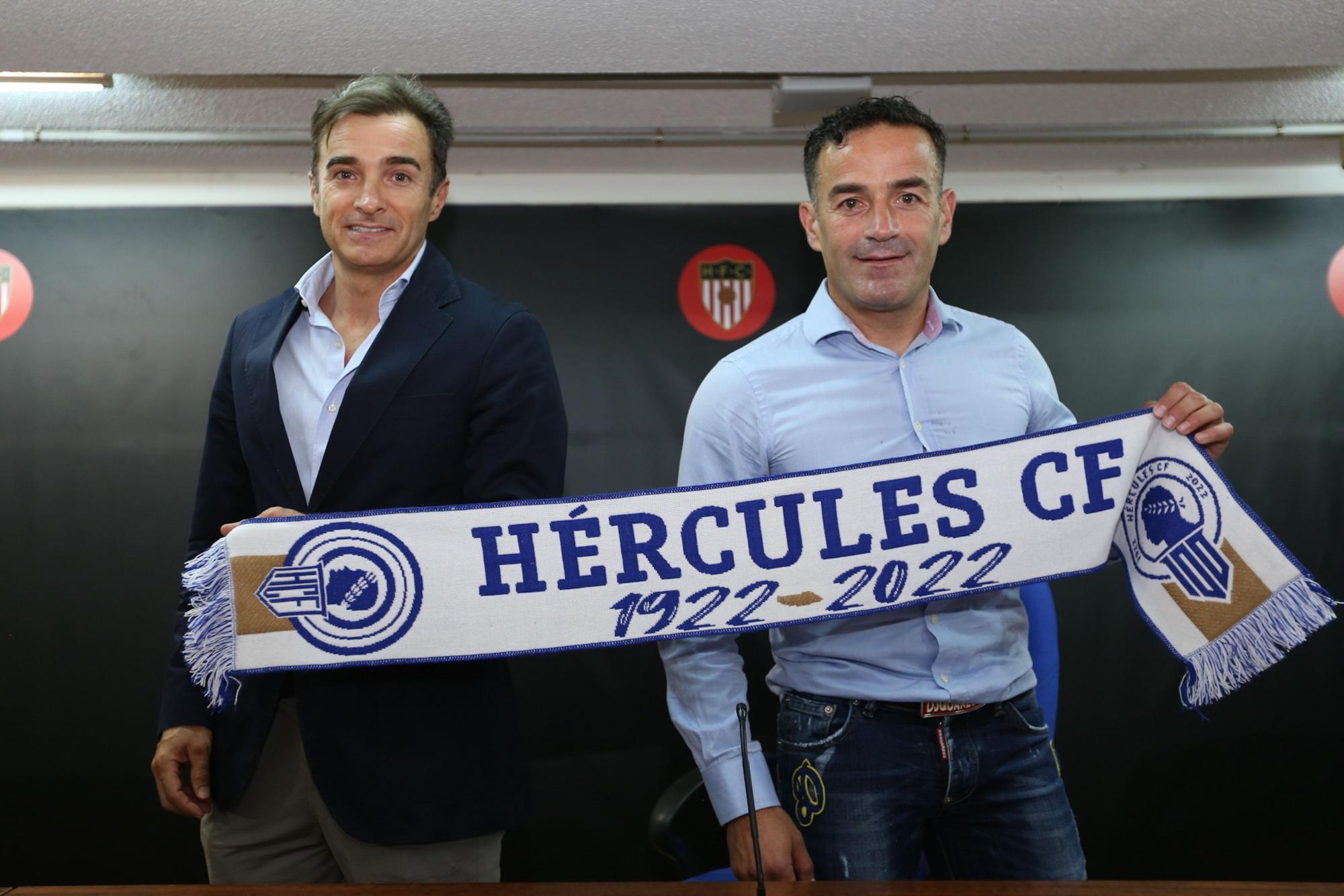 Presentación de Paco Peña como director deportivo del Hércules