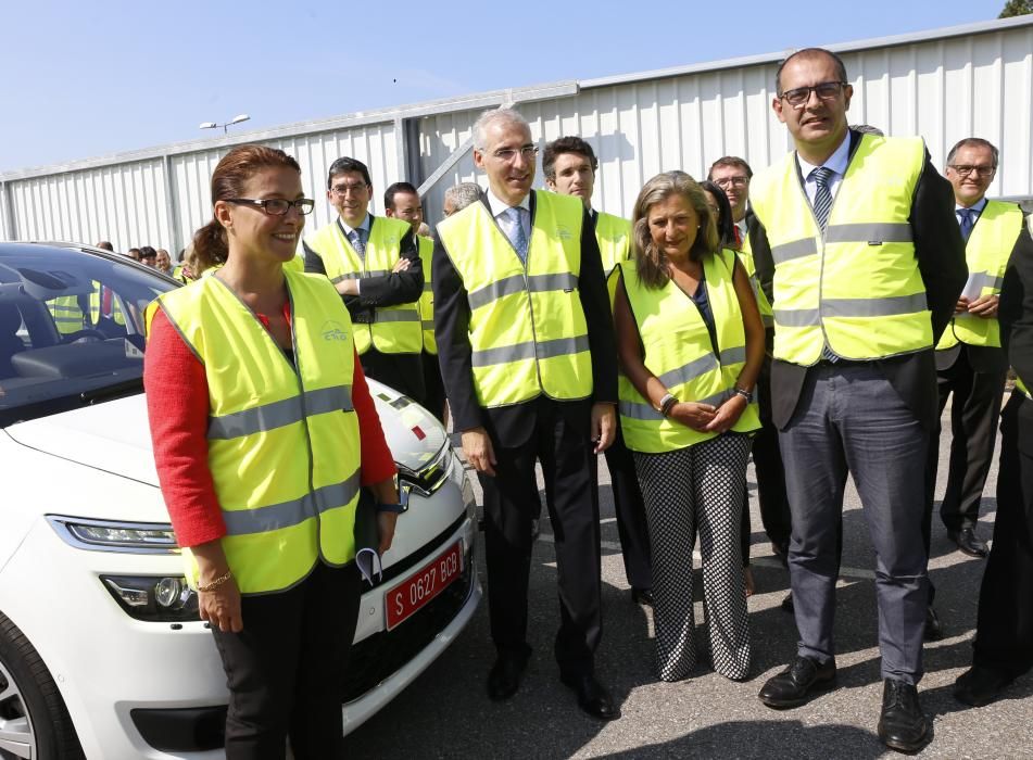 Prueba de un coche autónomo en el CTAG