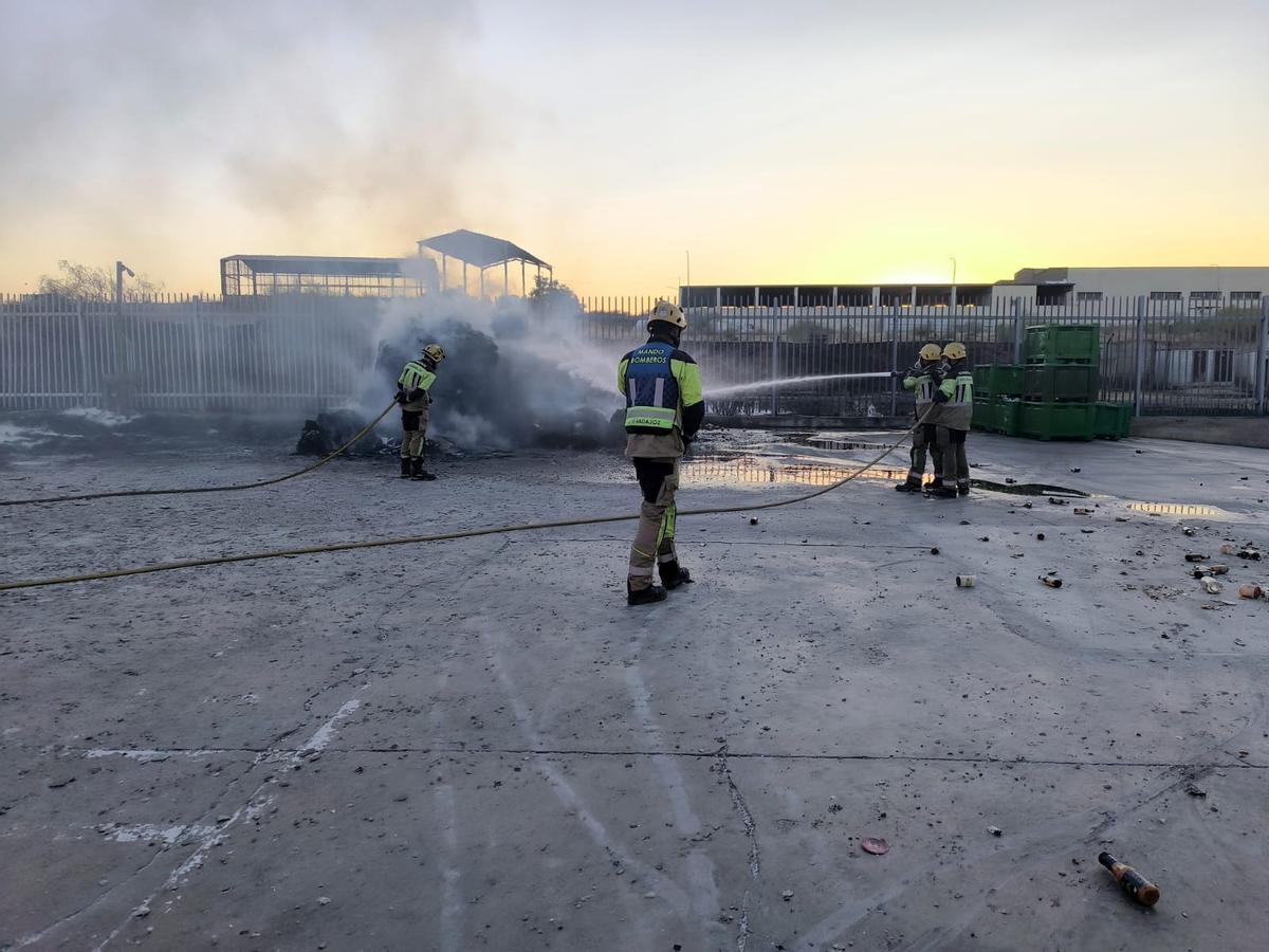 Fotogalería | Los bomberos sofocan el incendio que ha calcinado 20 coches en Mérida Fotogalería | Los bomberos sofocan el incendio que ha calcinado 20 coches en Mérida