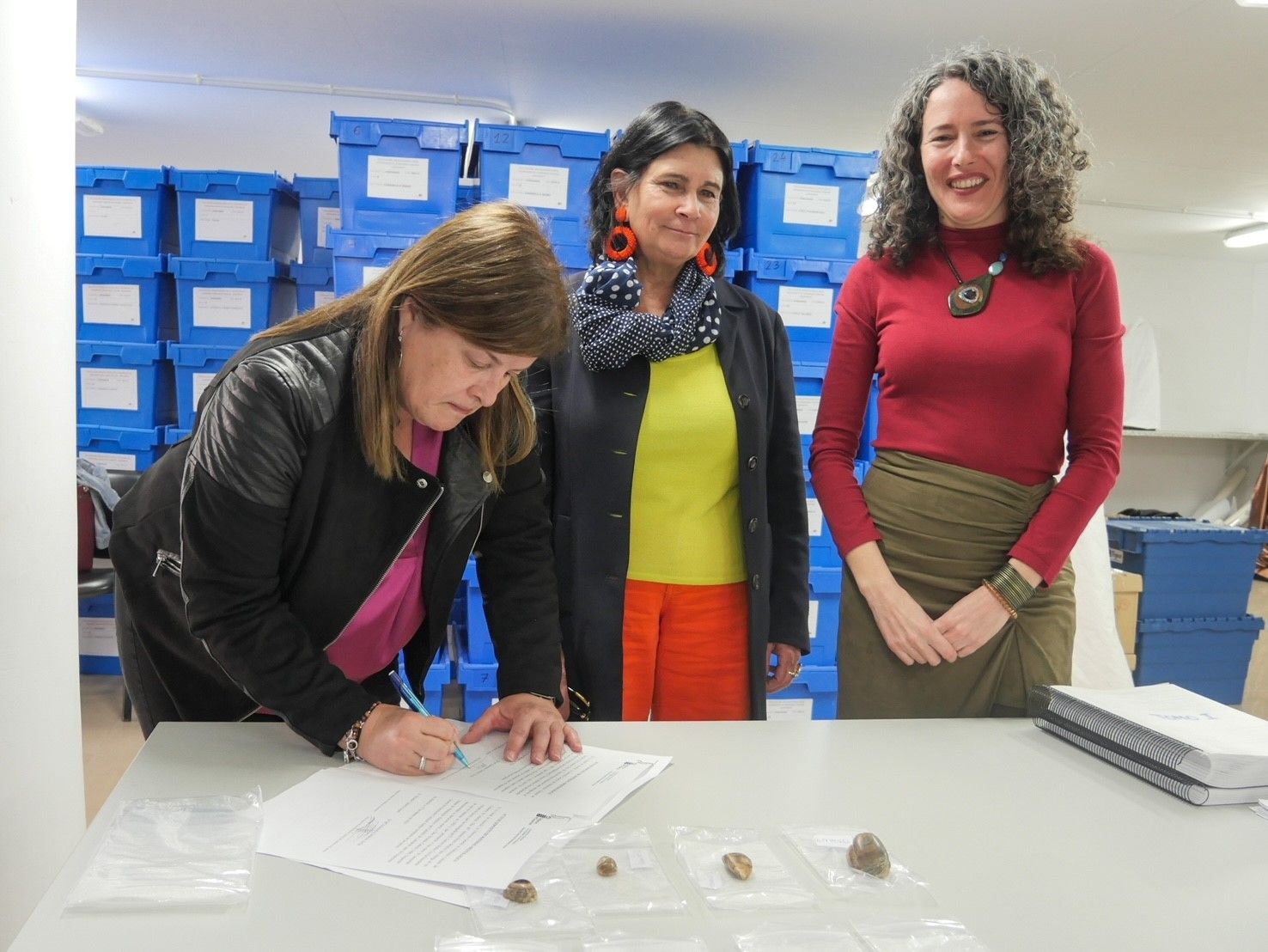 Placas aborígenes donadas por un particular al Cabildo de Lanzarote