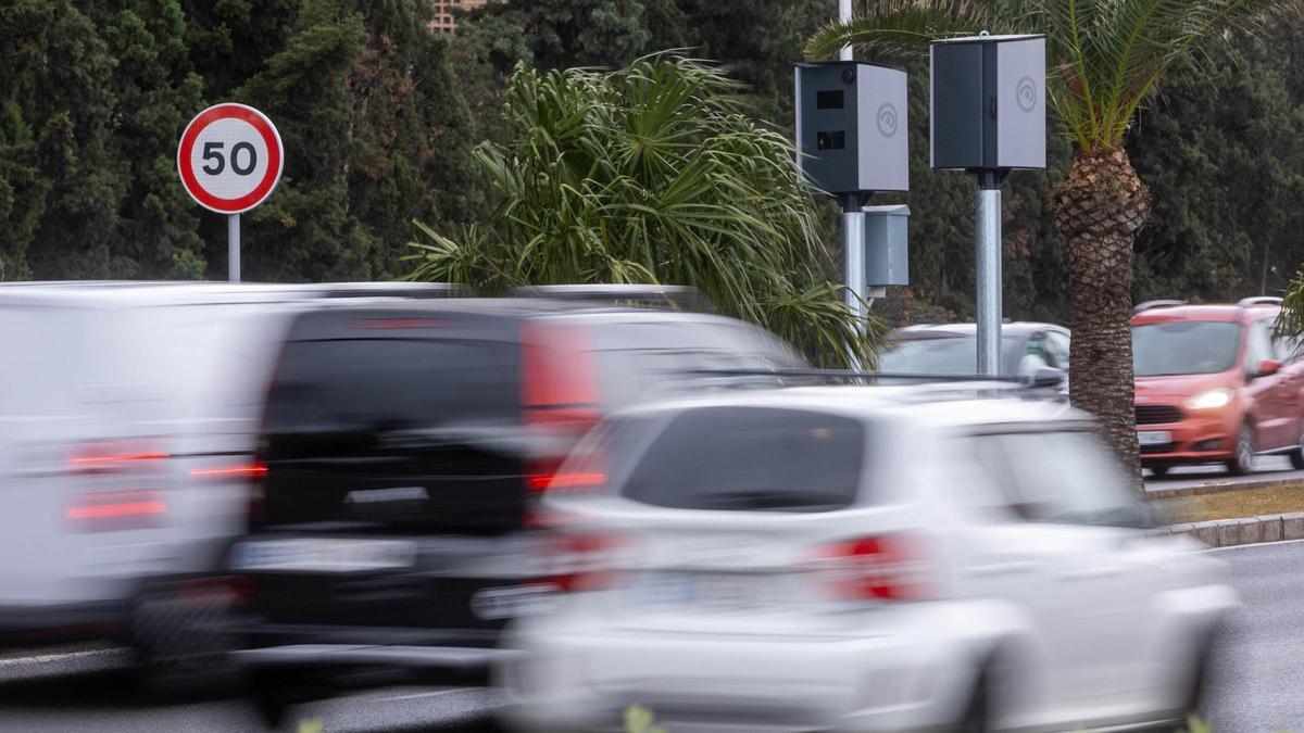 Radar en la avenia de Dénia en Alicante.