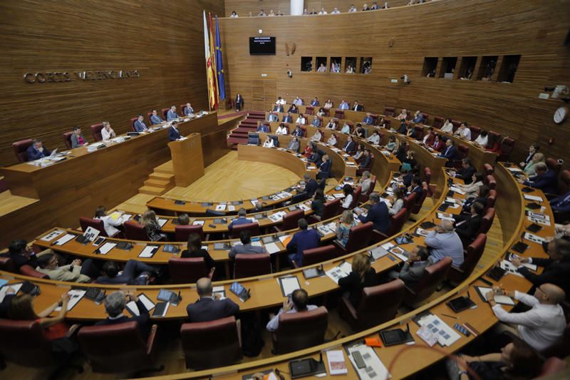 Pleno de investidura de Ximo Puig en las Corts