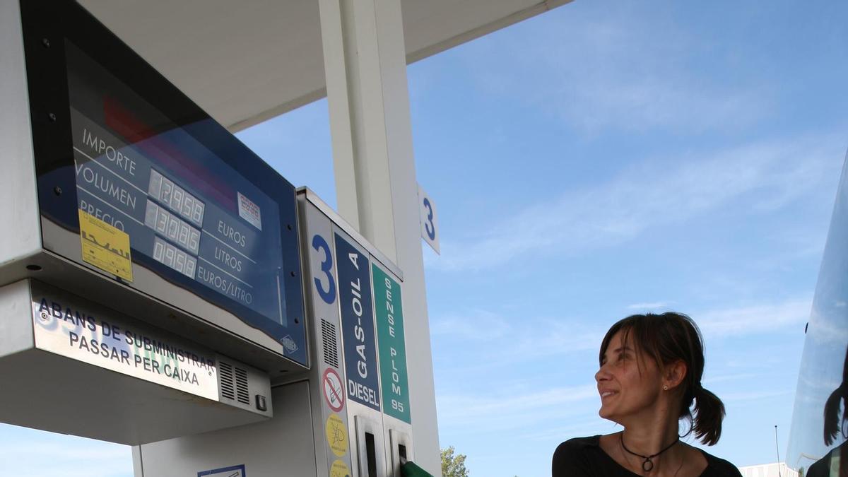 Estación de servicio de Bonarea en la carretera de Mataró.