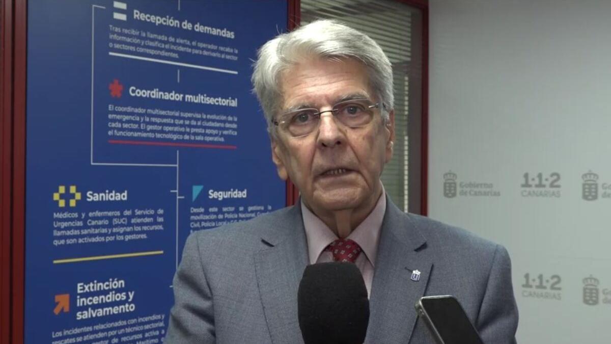 Julio Pérez pide prudencia a la población ante las previsibles lluvias por el ciclón tropical cerca de Canarias