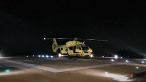 El SEM activa el vol nocturn a l’heliport de l’Hospital Can Ruti de Badalona