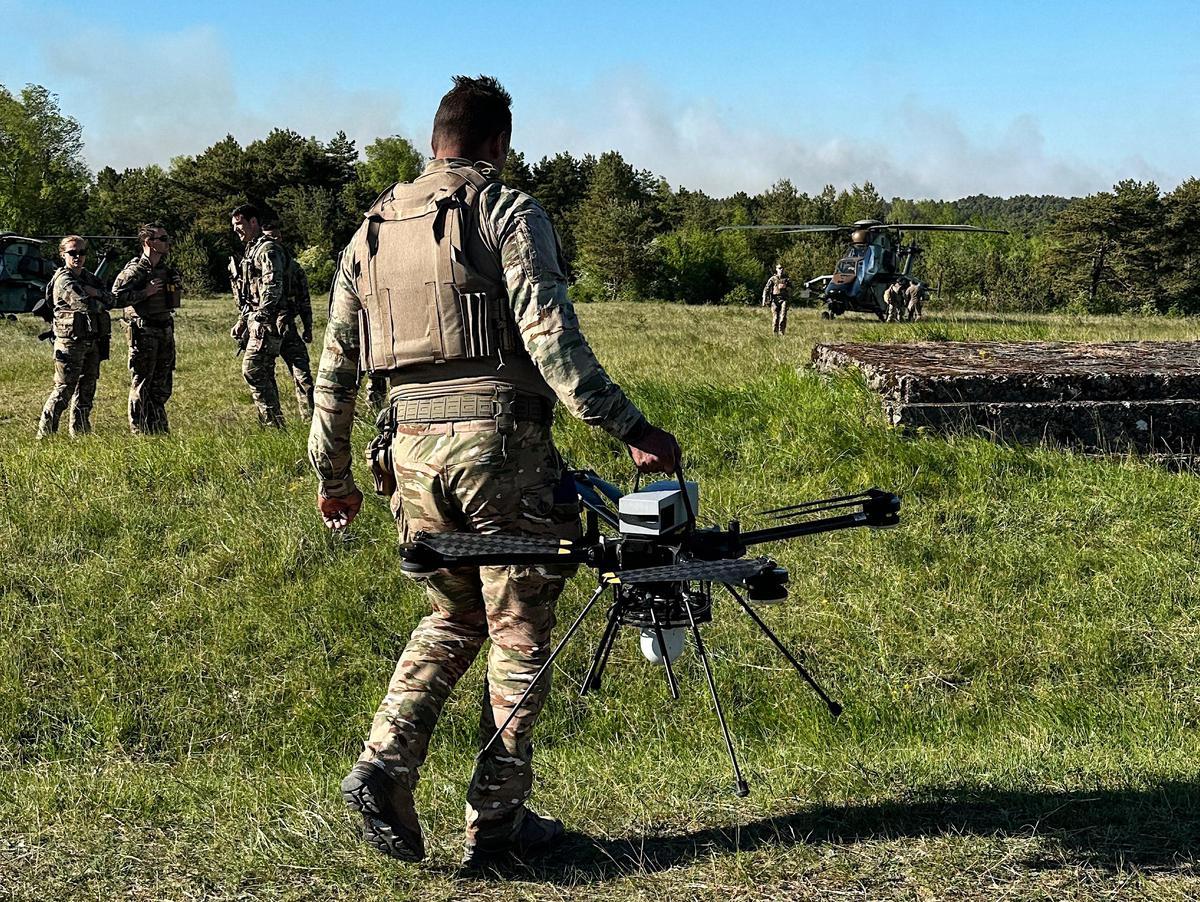 Uno de los drones pertenecientes a la armada francesa