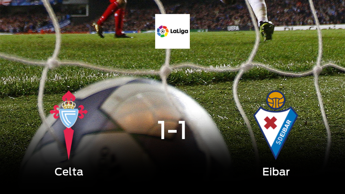 El Eibar consigue un empate a uno ante el Celta