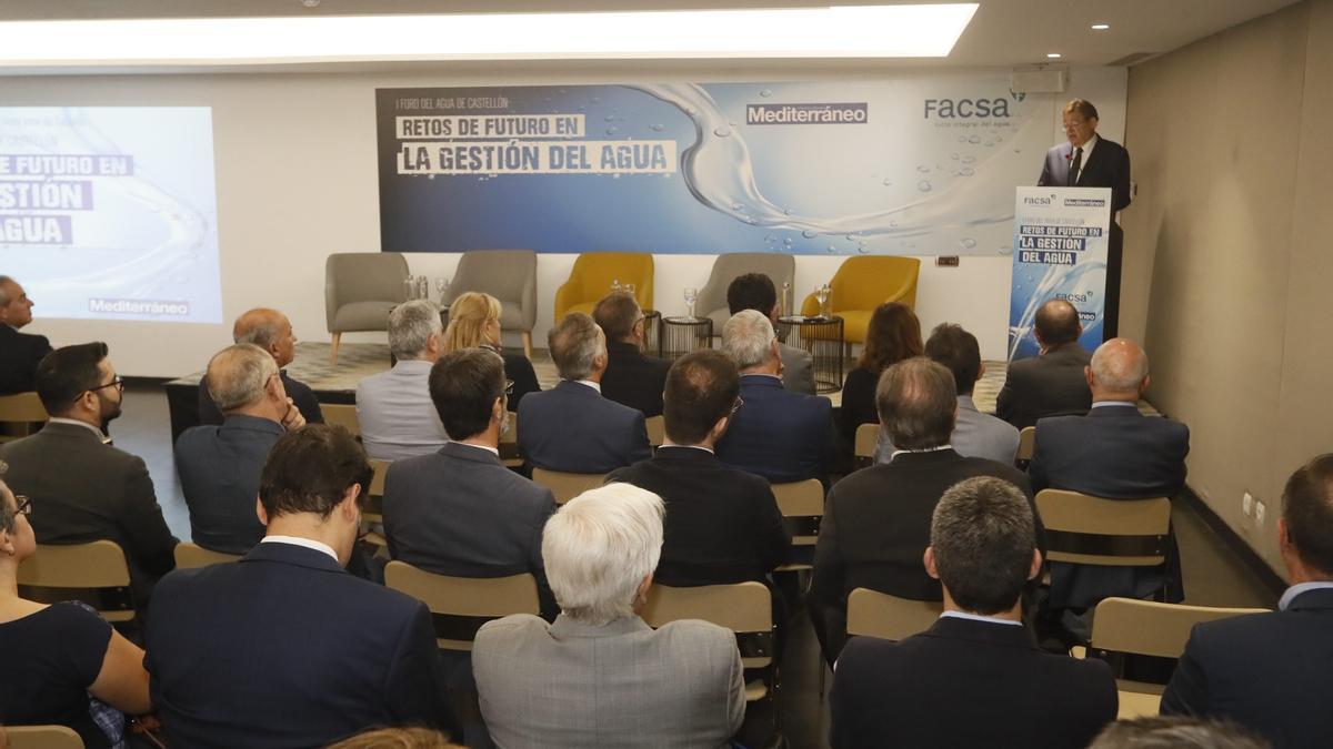 El president de la Generalitat, Ximo Puig, inaugurará la tercera edición del Foro del Agua de Castellón, en el hotel Intur.