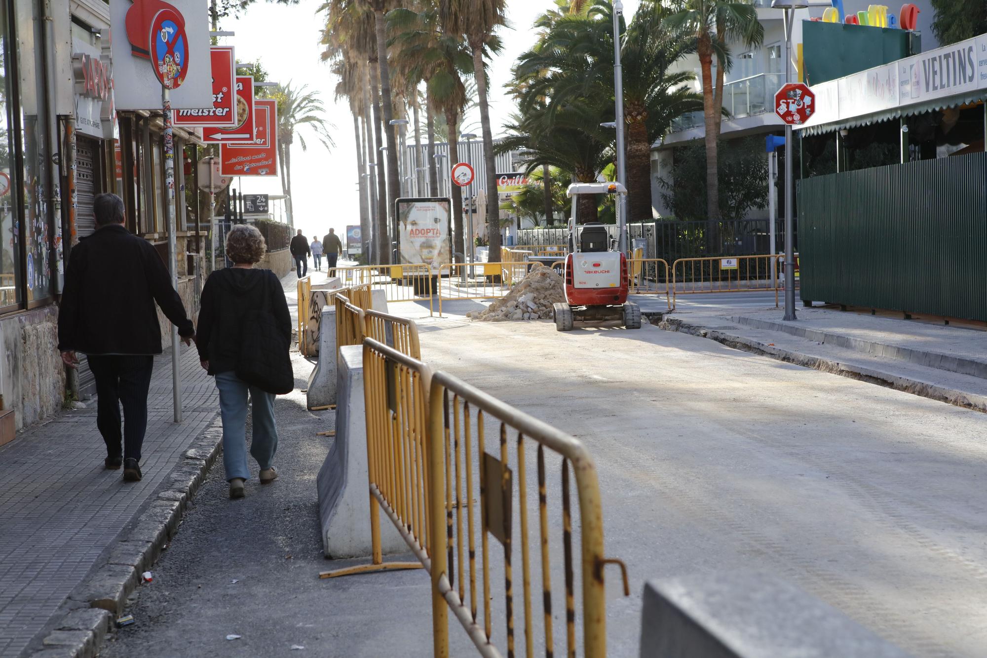 Die Schinkenstraße auf Mallorca ist derzeit eine Baustelle