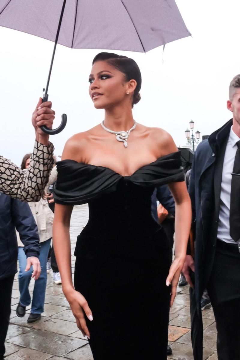 Zendaya en la fiesta de Bvlgari en Venecia 2023