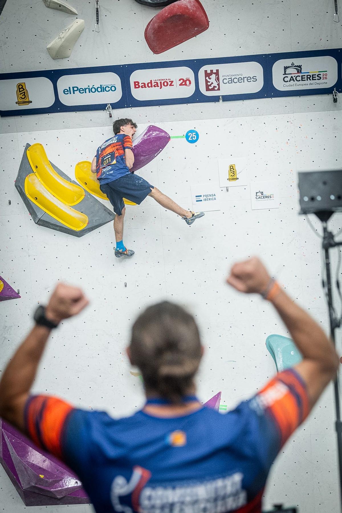 Galería | Segunda jornada de la Copa de España de Escalada en Cáceres