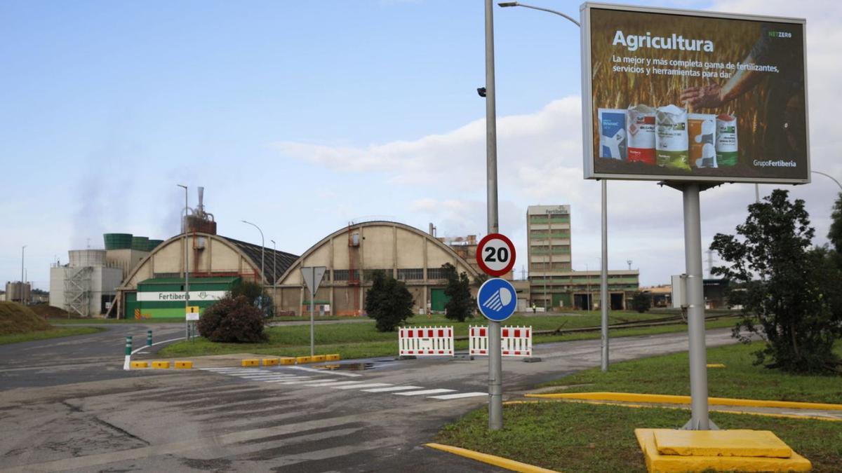 Instalaciones actuales de Fertiberia en Trasona
