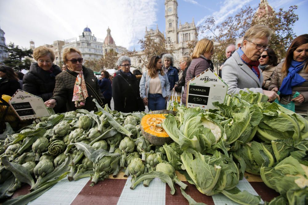 'De l'horta a la plaça' en la plaza del Ayuntamiento, de València