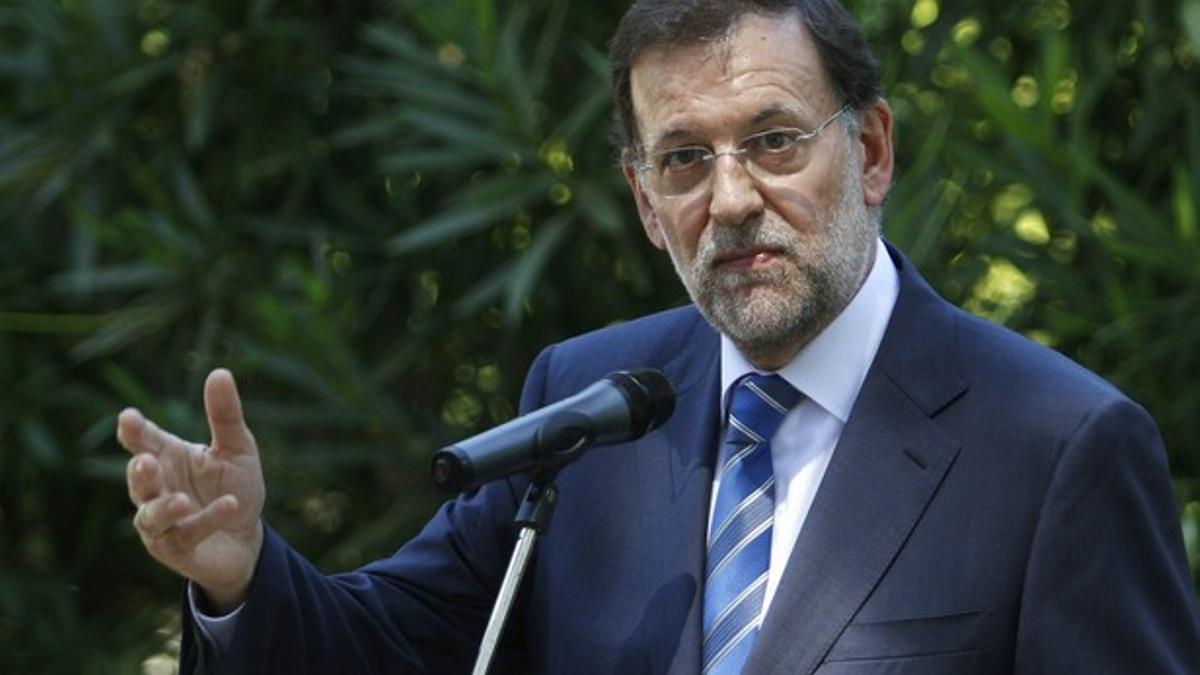 Rajoy, el pasado día 14, en Mallorca.