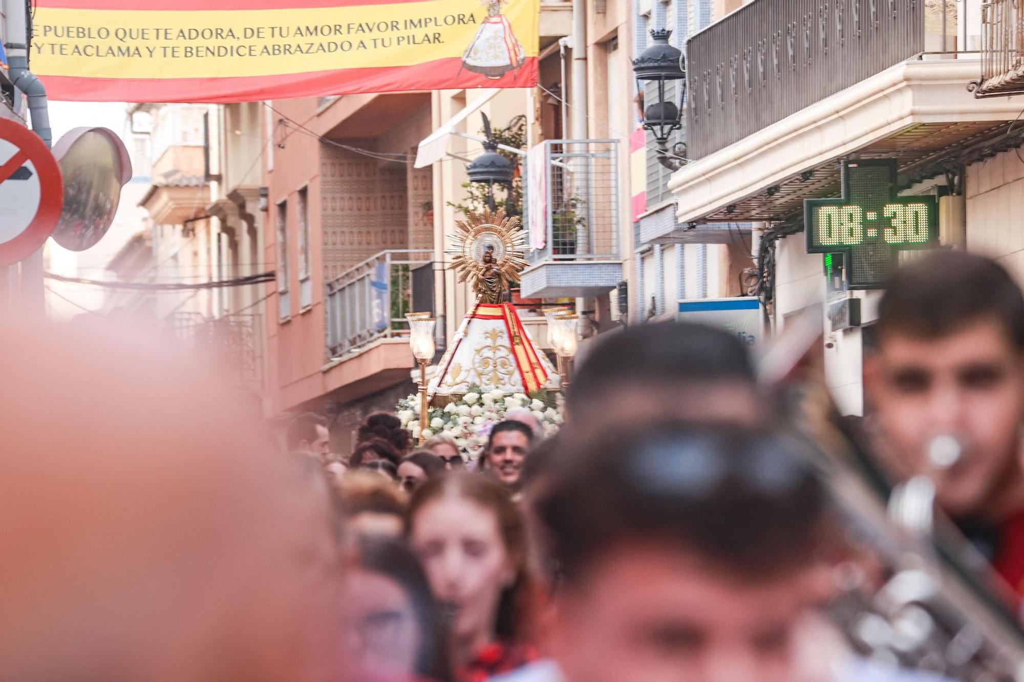 Así fue la procesión de la Virgen del Pilar en Callosa de Segura