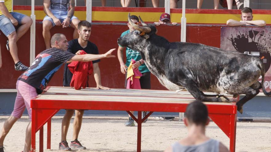 Una imatge d&#039;arxiu dels correbous a Vidreres