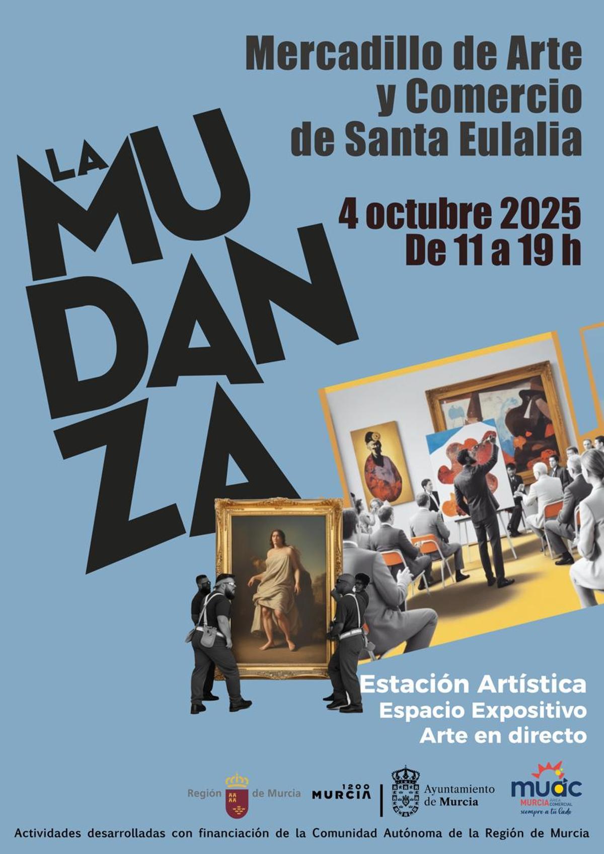 Cartel del mercadillo La Mudanza
