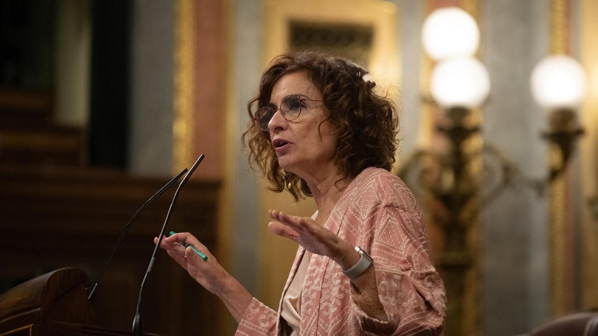 La vicepresidenta primera y ministra de Hacienda, María Jesús Montero.