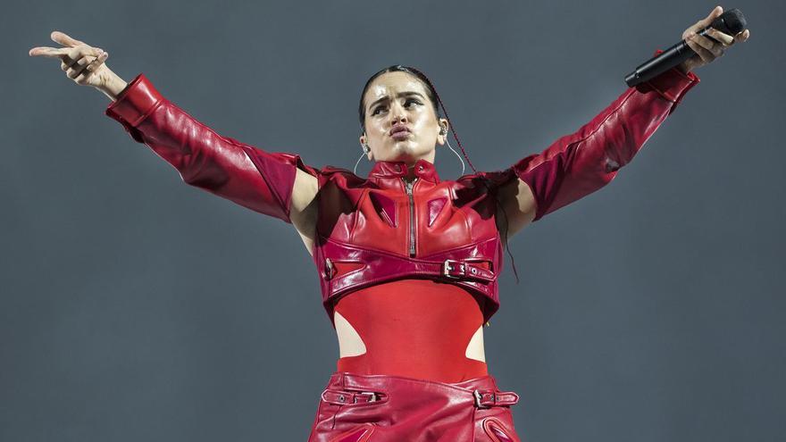 Fragmento del concierto de Rosalía en el Palau Sant Jordi de Barcelona