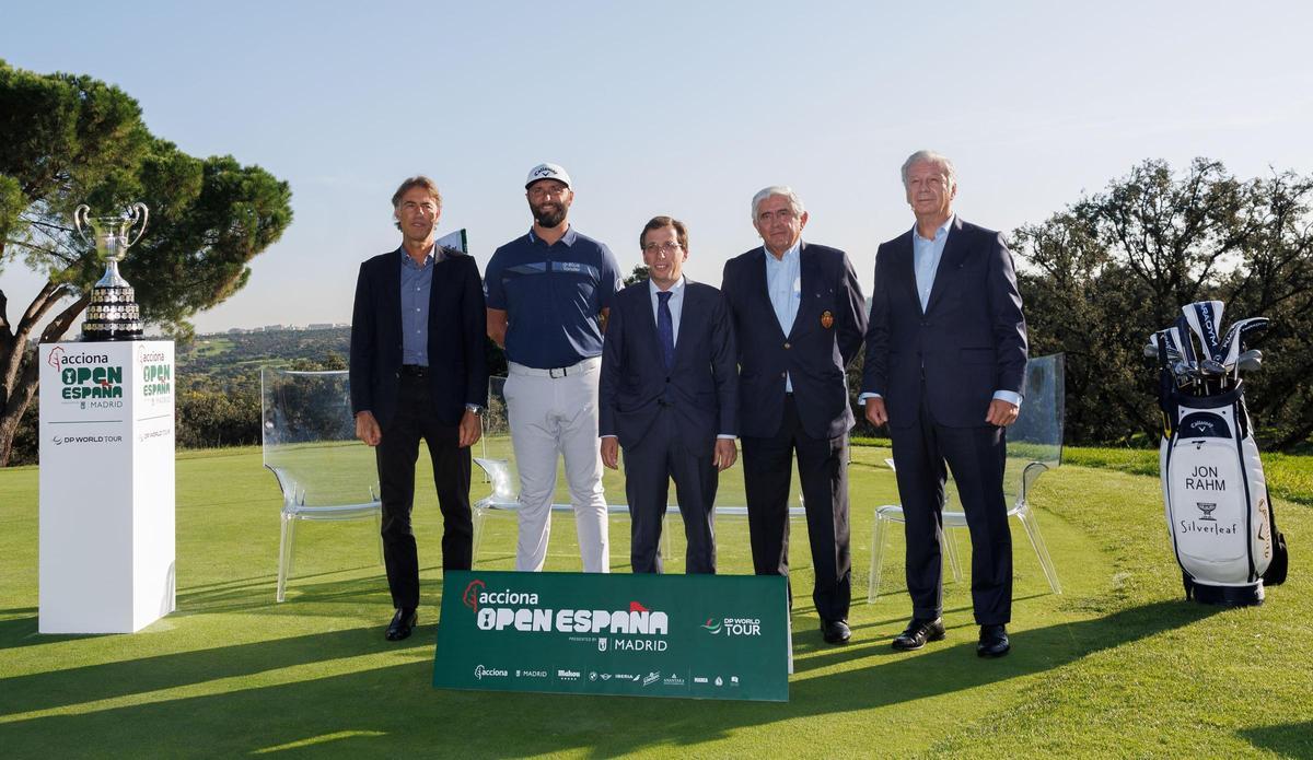 Rahm, durante la presentación del Open de España