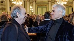 Joan Manel Serrat con Carles Sans
