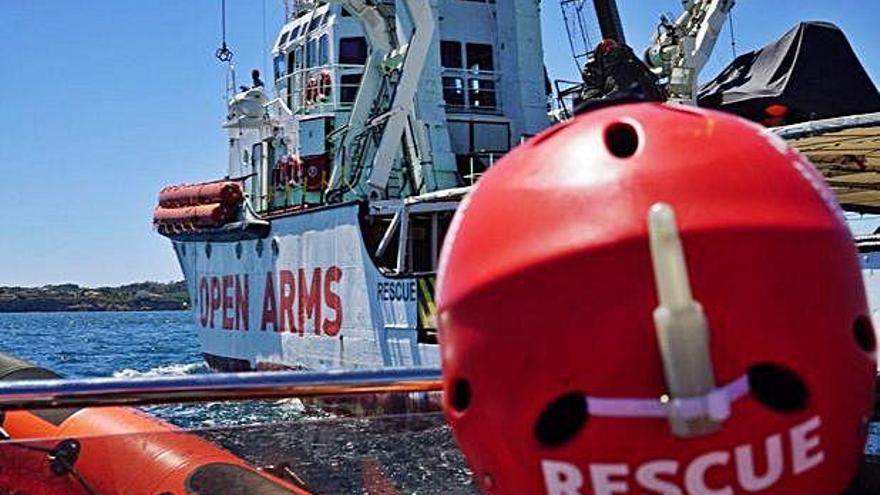 El vaixell de l&#039;ONG catalana Proactiva Open Arms.