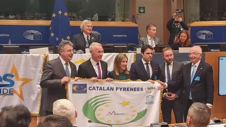 Puigcerdà recull a Brussel·les la nominació pel Pirineu com a Capital Europea de l&#039;Esport