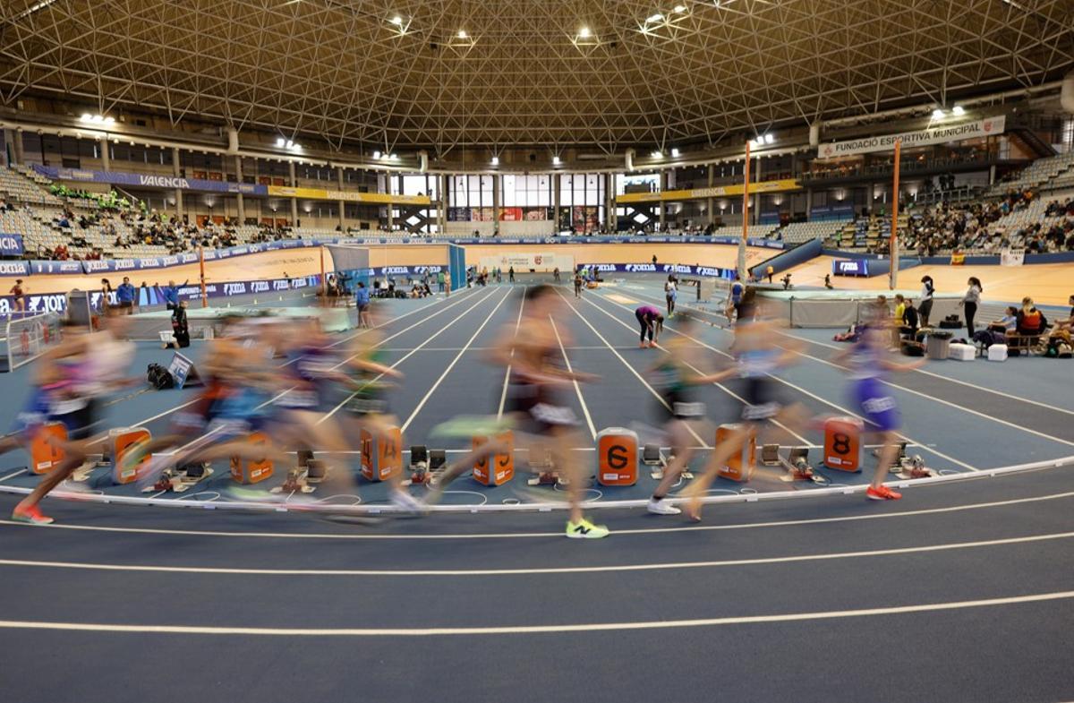 Primera jornada de competición del Campeonato de España Short Track de València 2026.