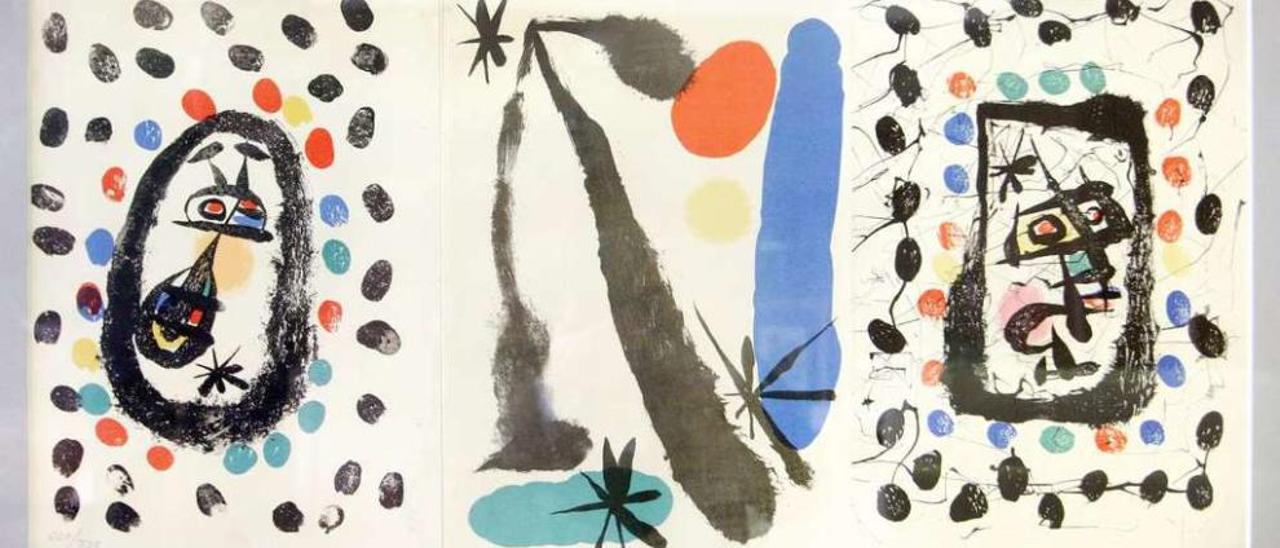 &quot;Sin título&quot;, litografóa de Joan Miró.